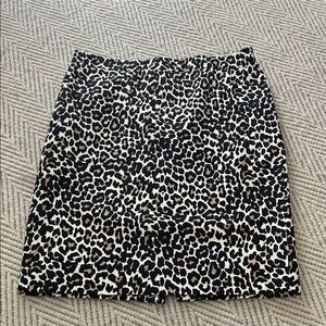 J. Crew Leopard / Animal Print Pencil Skirt